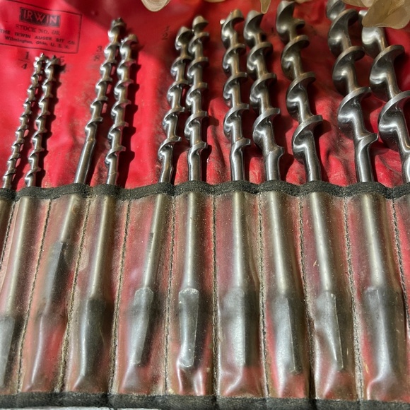 IRWIN Auger Bit Co.13 Piece Drill Set Sizes 1/4 - 15/15 - Picture 4 of 6